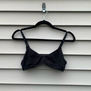 Madewell adjustable unpadded bralette in black